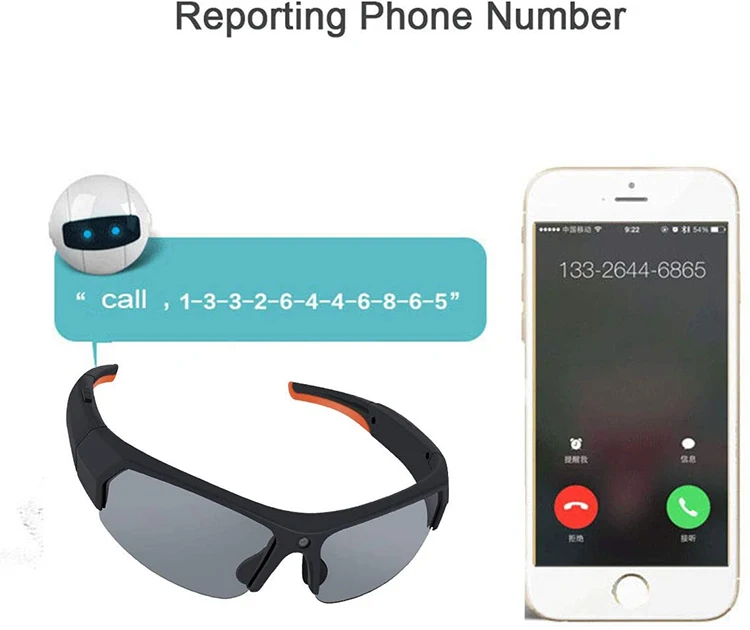 mini camera glasses
