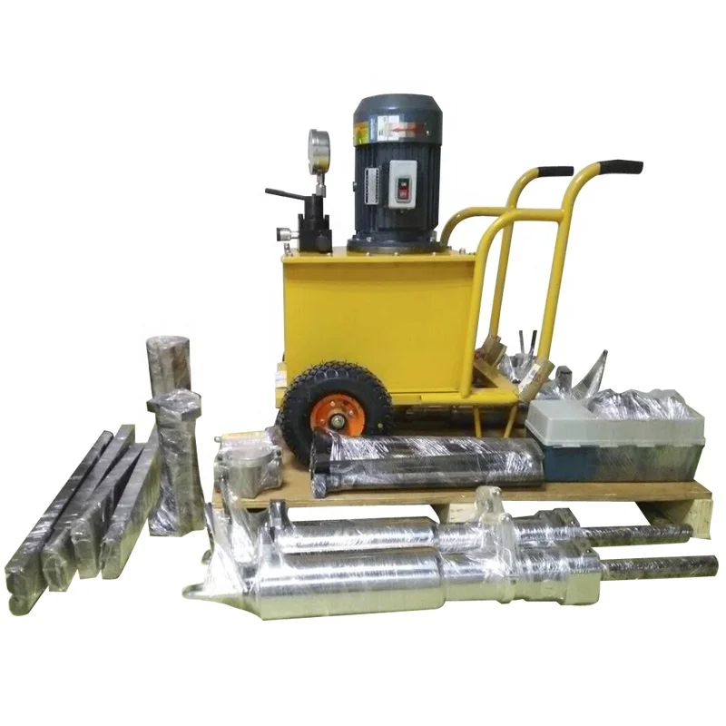 Esay to use hydraulic concrete splitter machine for stone splitting
