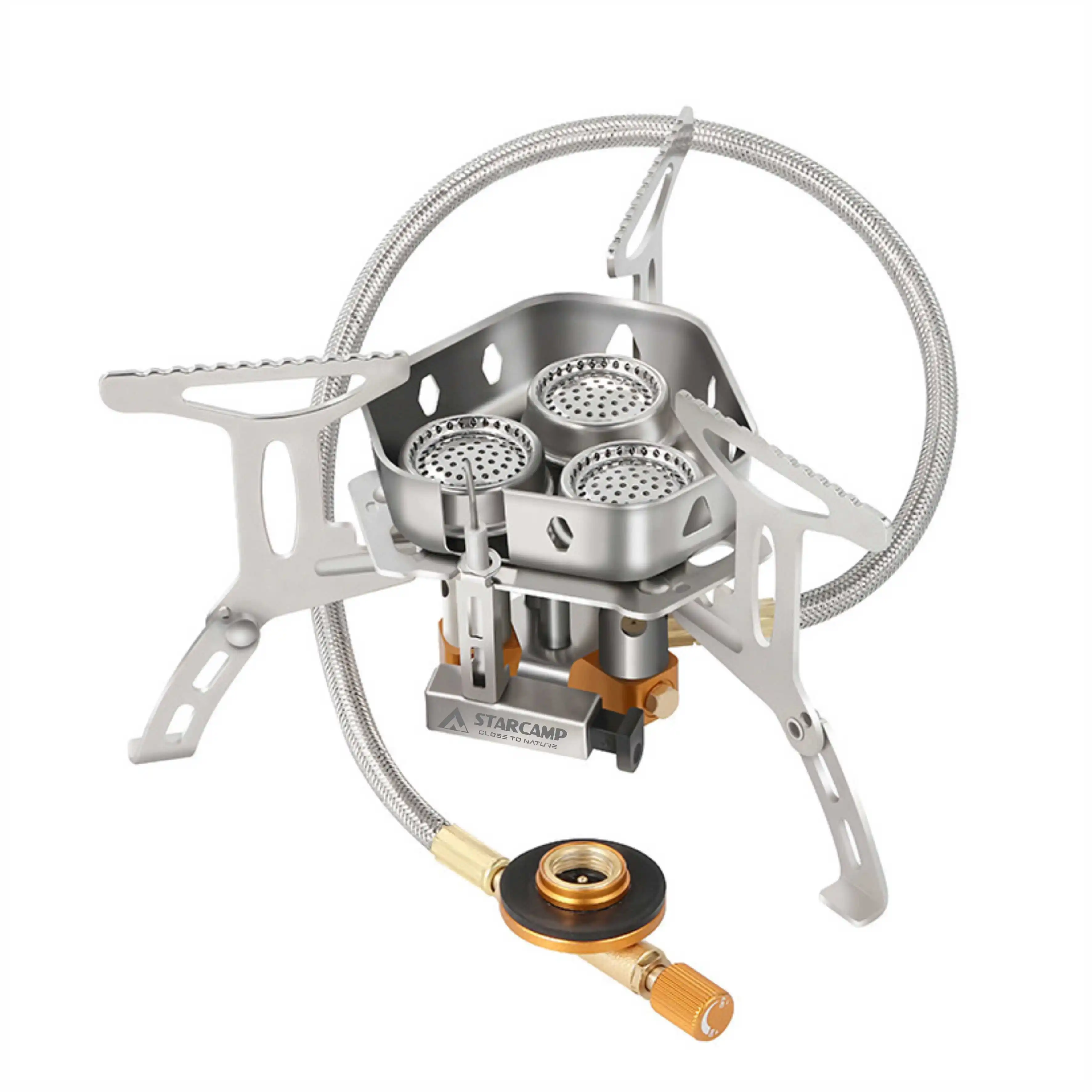 StarCamp Outdoor Portable Solo Backpack Hiking Camping Butane Gas Stove Portable Gas Burner