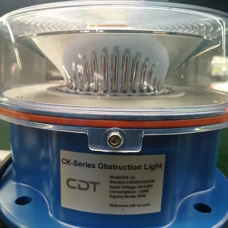 LED Aviation Obstruction Beacon L-864 Medium Intensity Flashing Simultaneously Red Obstruction Lights & Lighting Systems