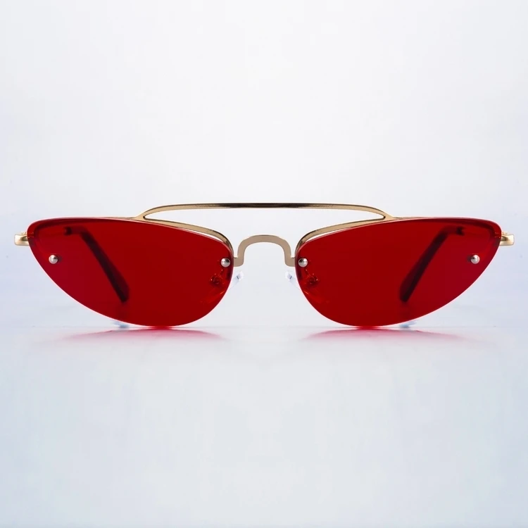 1885 new arrival 2020 vintage women gothic steam punk stainless small frame UV400 retro sunglasses for female