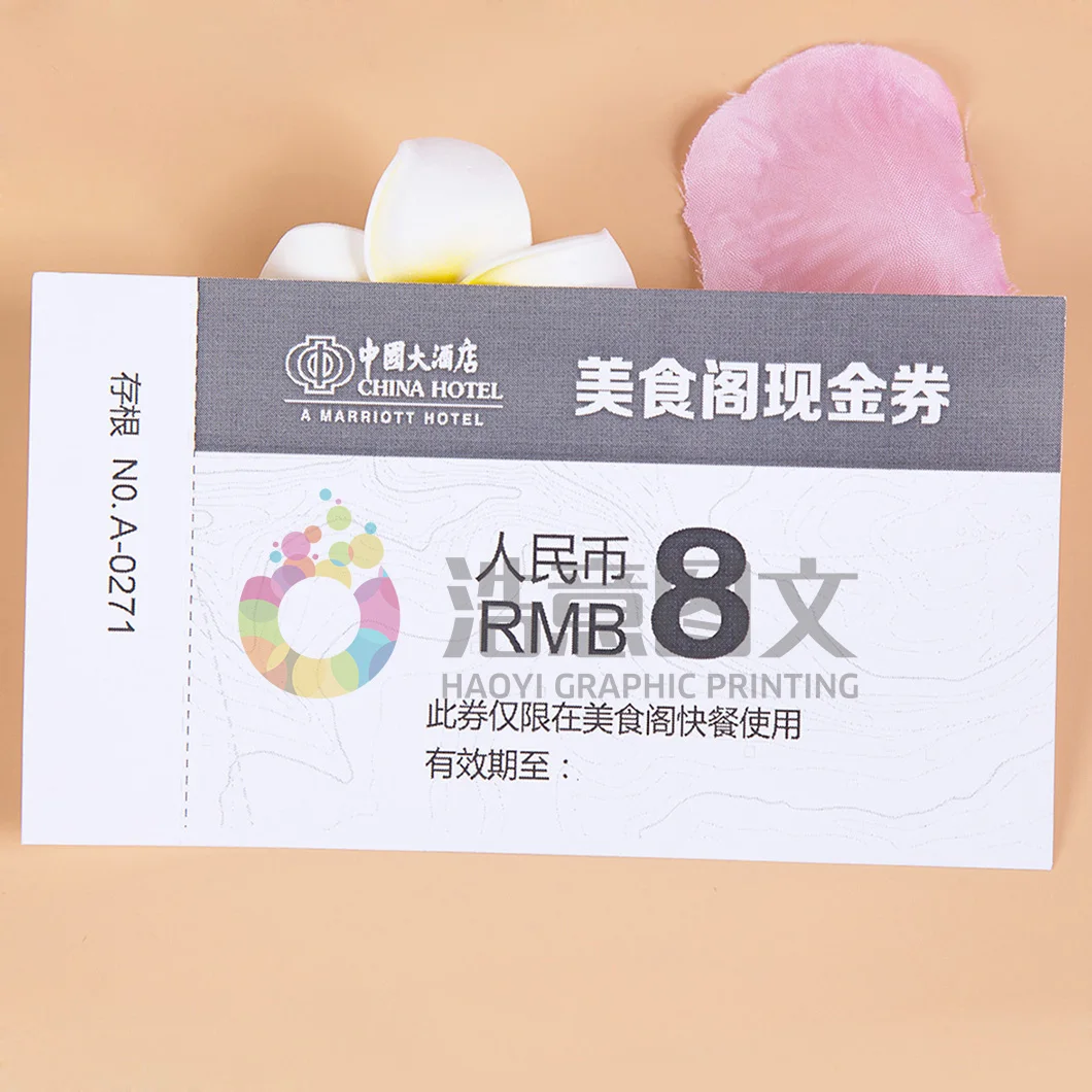 Wholesale Custom Gift Card Tickets  Disposable Birthday Surprise Events Christmas Gift Certificate Event Concert