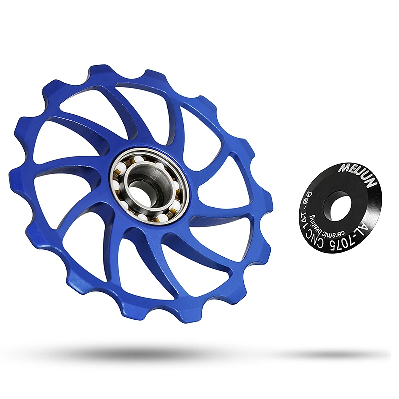 MEIJUN Mountain Road Folding Bicycle Guide Wheel 14/15/16T Ceramic Bearing Variable Speed Rear