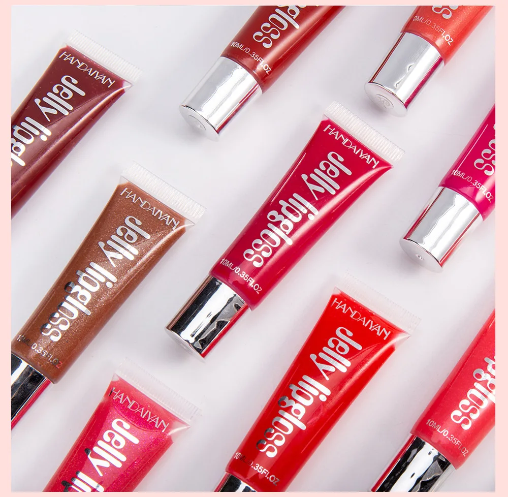 
HOLU Jelly glass mirror lip takes good care of the lips balm Candy color Lip gloss 