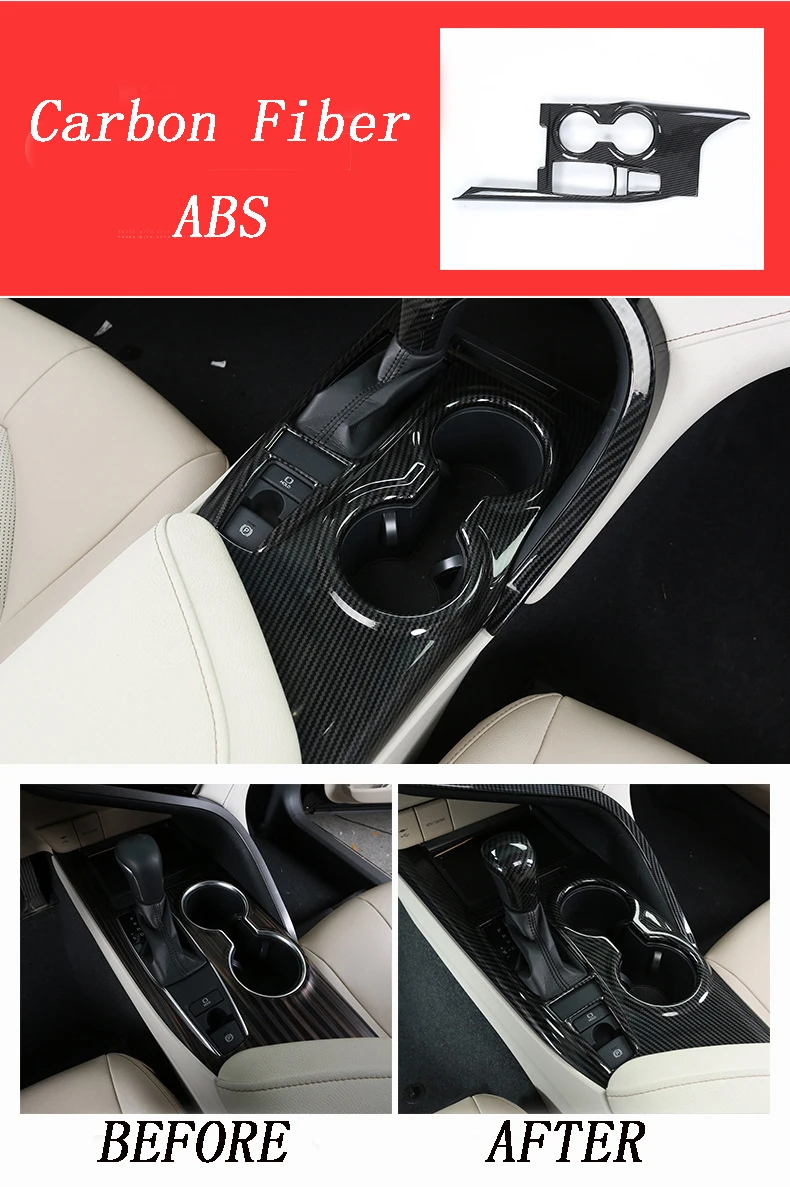 High Quality Auto Car Carbon Fiber Interior Panel Cover Protector Trim Body Kit Upgrade Accessories For Toyota Camry 2018-2023