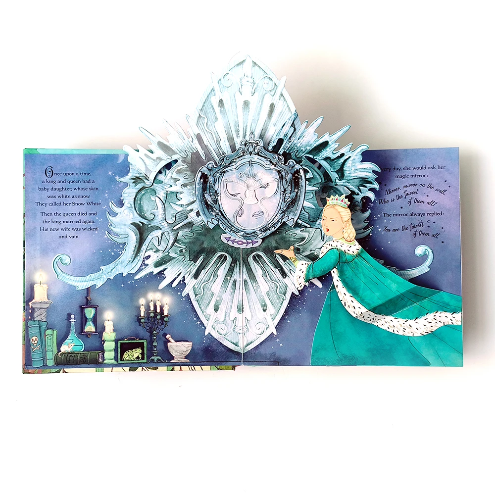 OEM Kids Book Snow White And The Seven Dwarfs Bedtime Story Book For Kids 3D Pop Up Book Printing On Demand