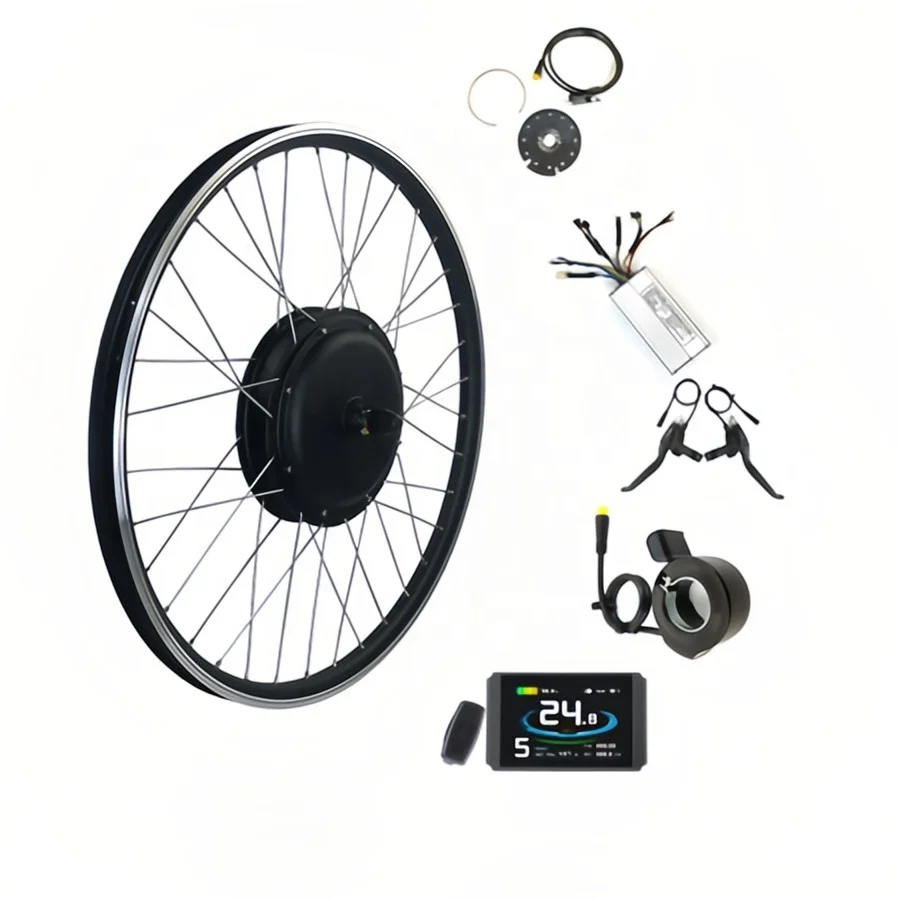 Bicycle to electric car conversion kit /36V250W front drive/small motor /LCD3 instrument/road car general purpose