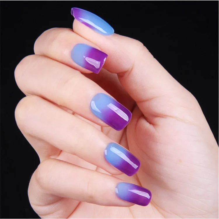 
Very hot sale effect environmental protection nail starter kit uv set color changing gel polish 