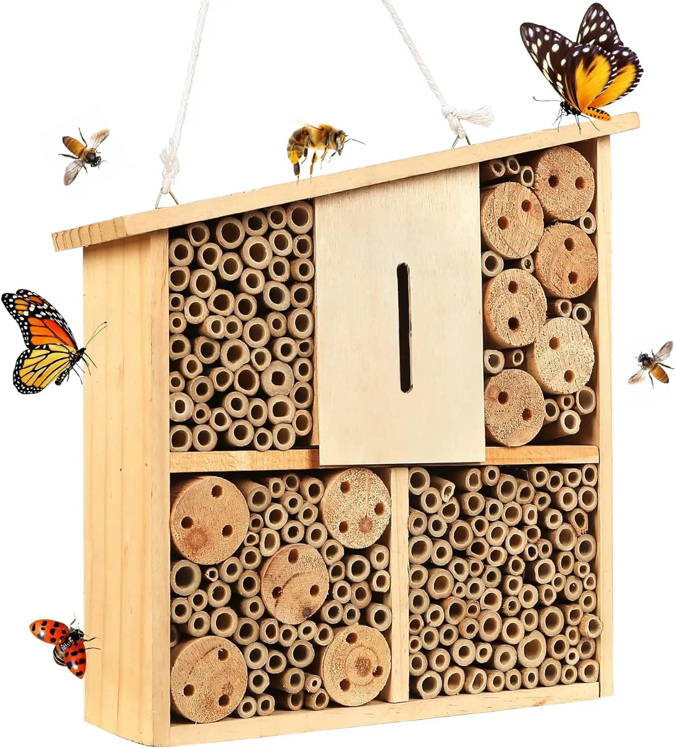 carpenter bee trap cell drawer organizations wooden bee house handmade flow bee hive insect hotel beekeeping box equipment