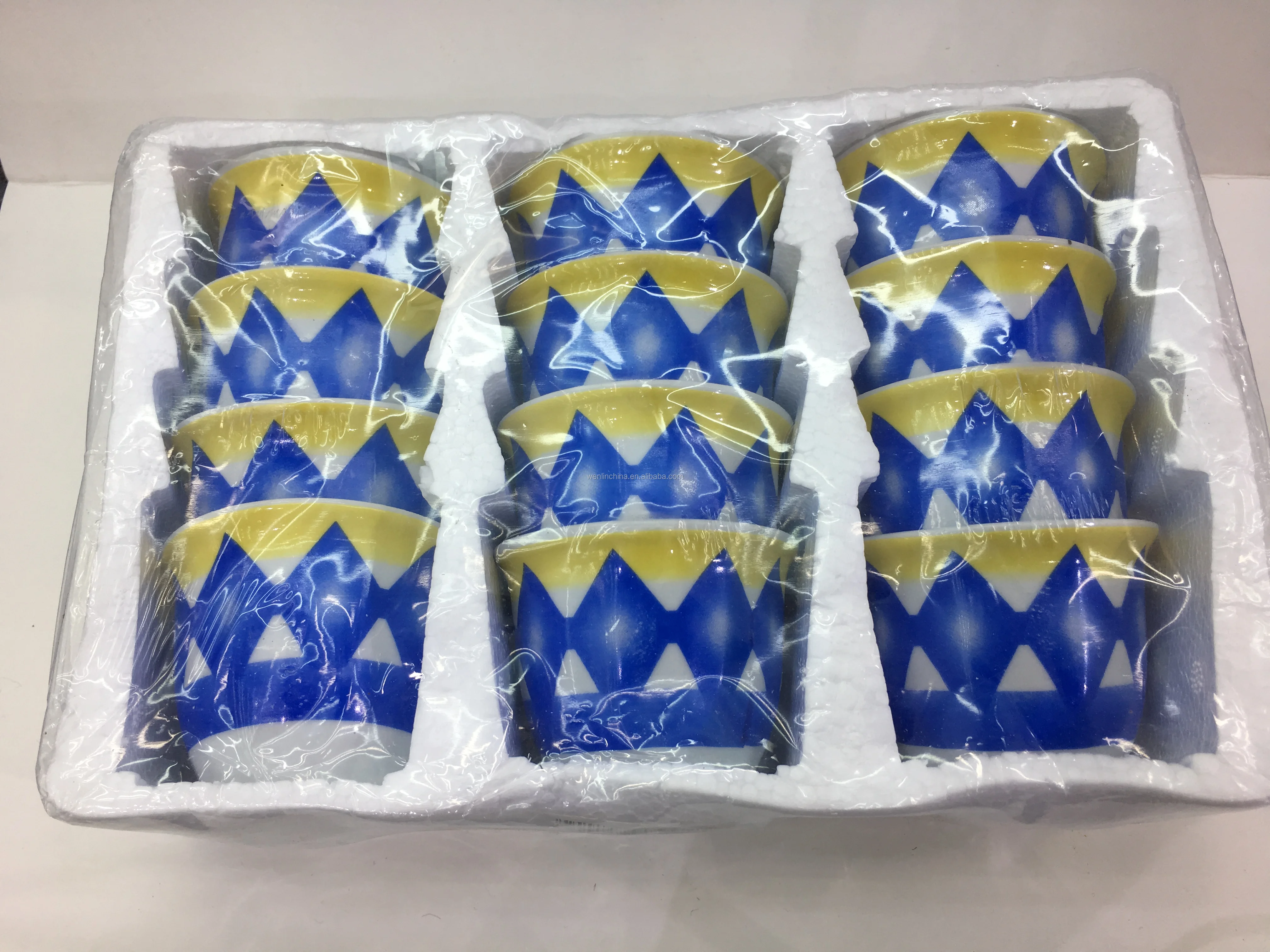 wholesale low ceramic arabic 80cc cawa coffee cup without handle