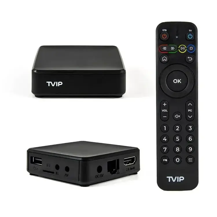 Android 11 set top box TVIP 710 S905W2 1G 8G streaming box Support Protal IPTV media player