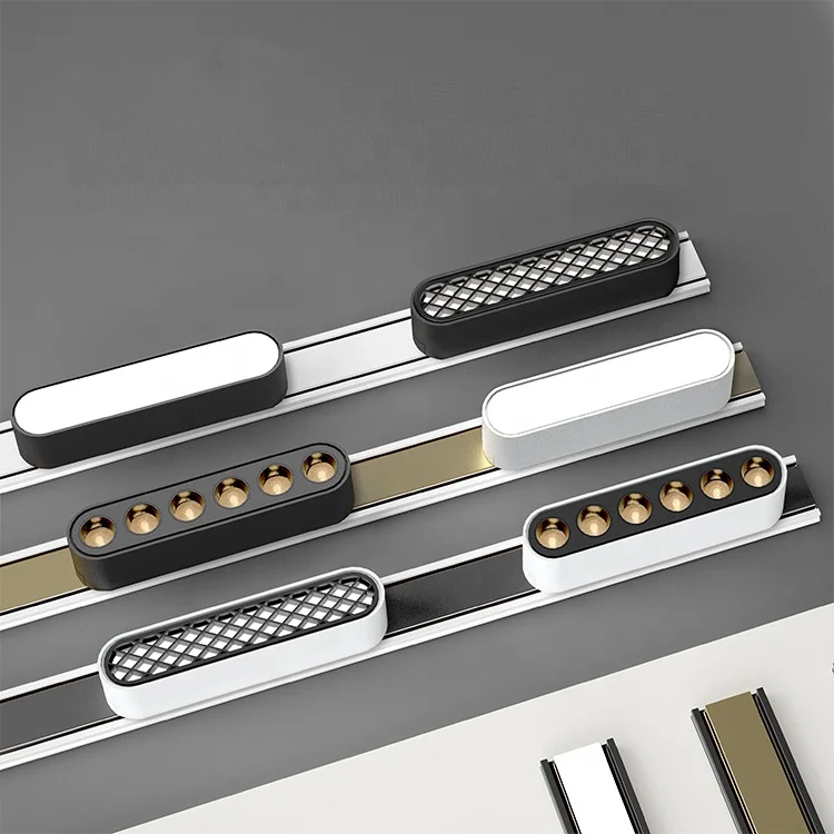 New Designer Spotlight Floodlight Surface Mounted Grille Lamp DC48V Led Magnet Lighting Systems For Hotel Project