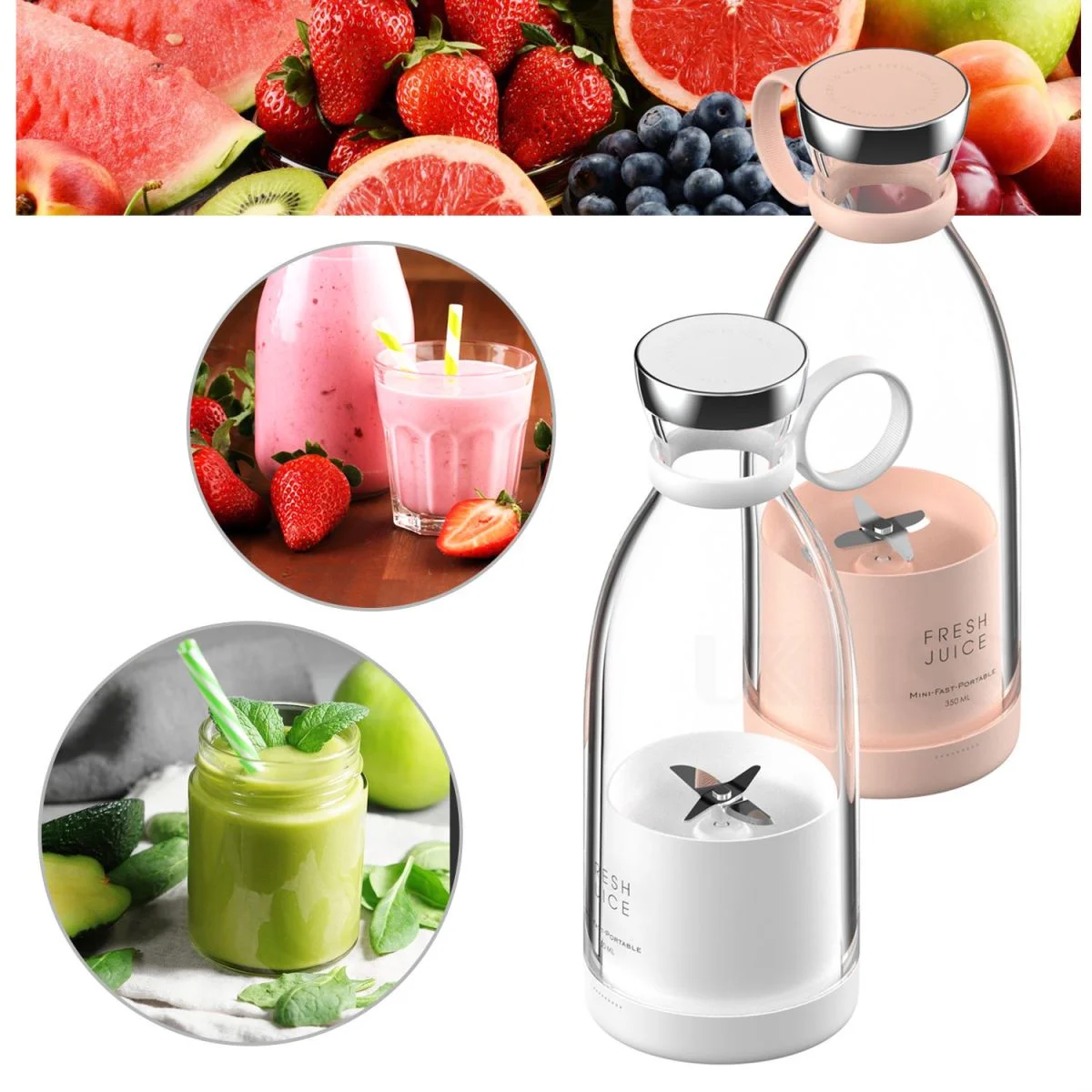 Amazon Best Selling Rechargeable Portable juicer Blender Wireless 2022 Private label Mini Juicer blender Cup