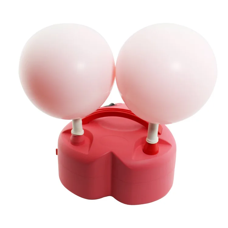 Wholesale Portable Dual Nozzle Rose Red 110V 600W Electric Balloon Blower Pump/Electric Balloon Inflator For Decoration