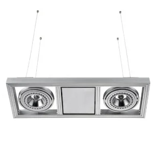 
AR111 COB 2*20W hanging lamp project Spotlights exhibition hall spotlights 