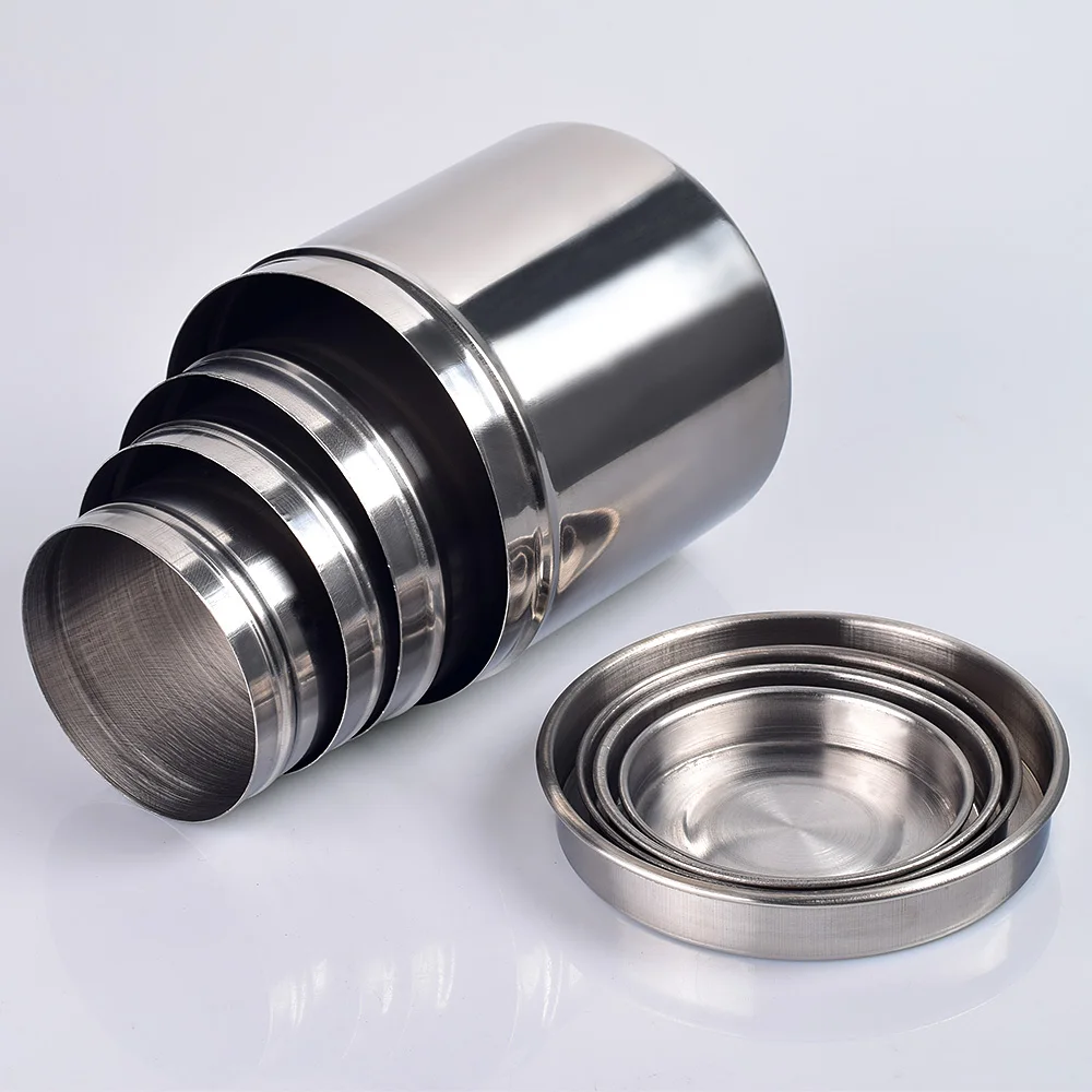 Stainless Steel Jar with Lid Steriliser Container for Sponge Cotton Dressing Liquid Can Small storage tank