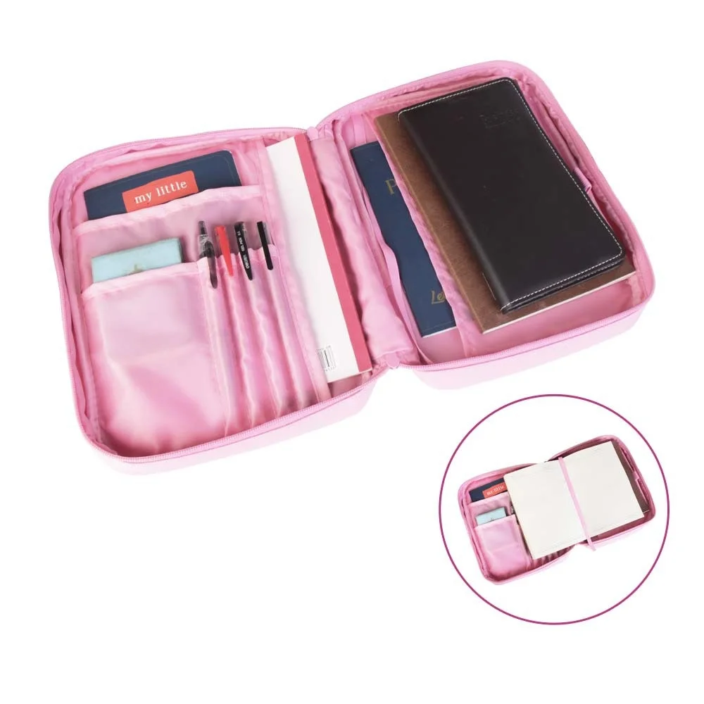 Personalized Retro Printed Thickened Paper Bible Case Cross Border Hot Product for Priest File Book Storage Bag with Hard Cover