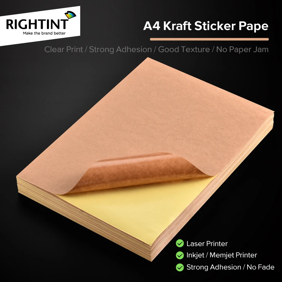 kraft paper customized brown self adhesive kraft paper tape for printing and packaging