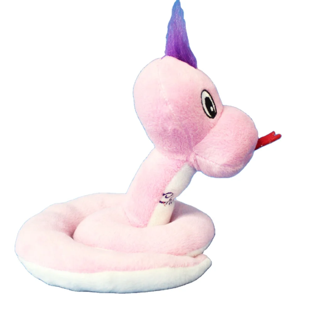 Top Selling Reliable wholesale Custom Stuff Animal Plush Toys Pink Snake Animal Stuffed Plush Doll For Kids
