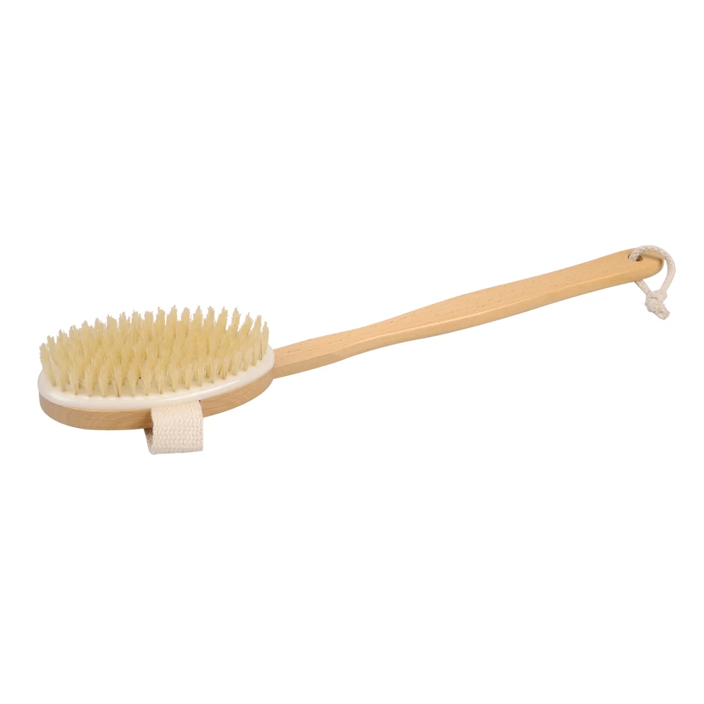 Hot long handle massage body anti cellulite back wooden brushes