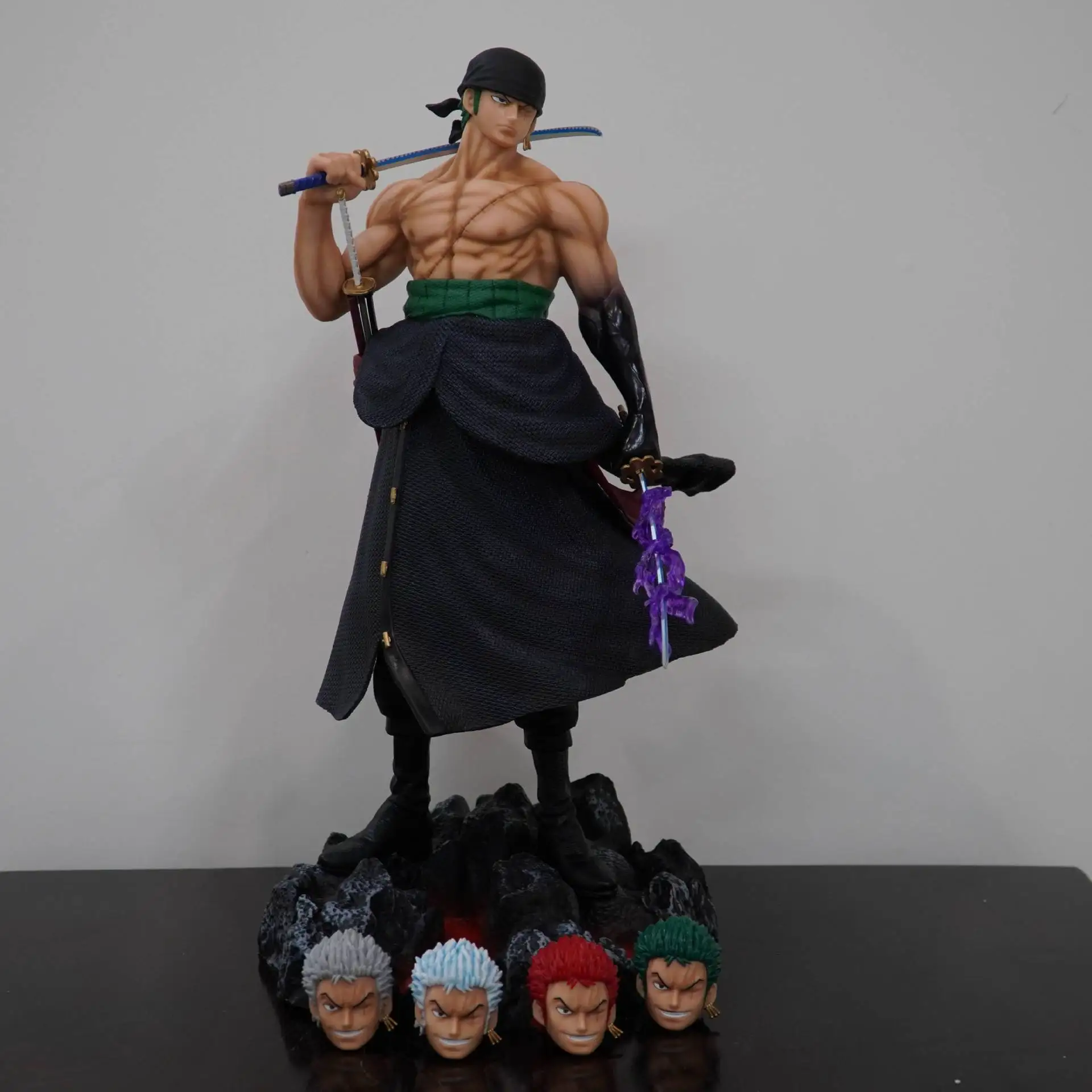 Action Figure One pieces Anime Figure Child Toy Movie Vinyl Collecting Figure 50cm Roronoa Zoro High Quality Desktop Ornaments
