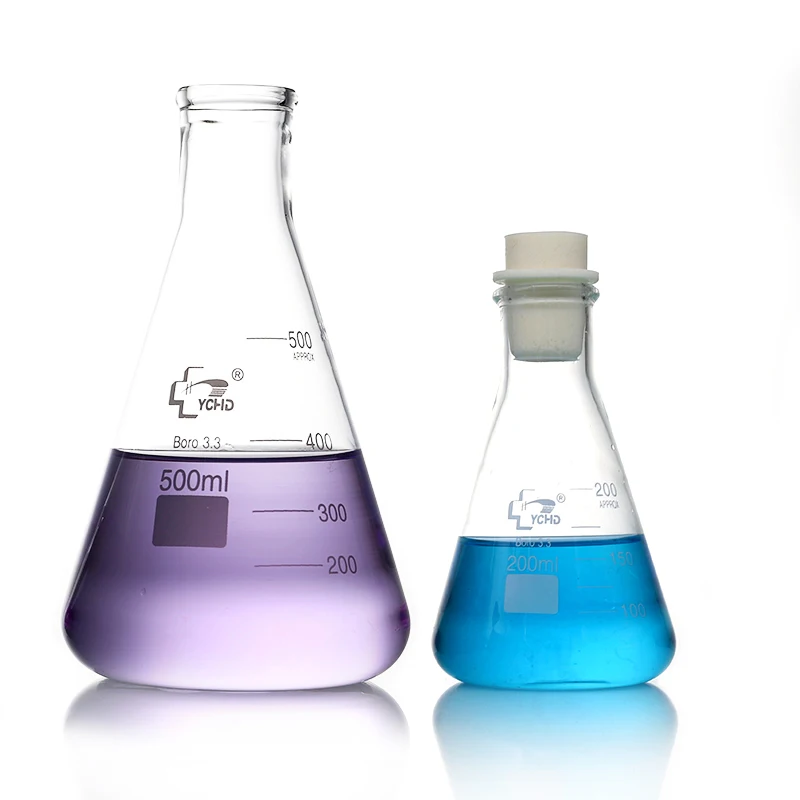 25ml 50ml 100ml 150ml 250ml 500ml 1000ml conical flask erlenmeyer flask