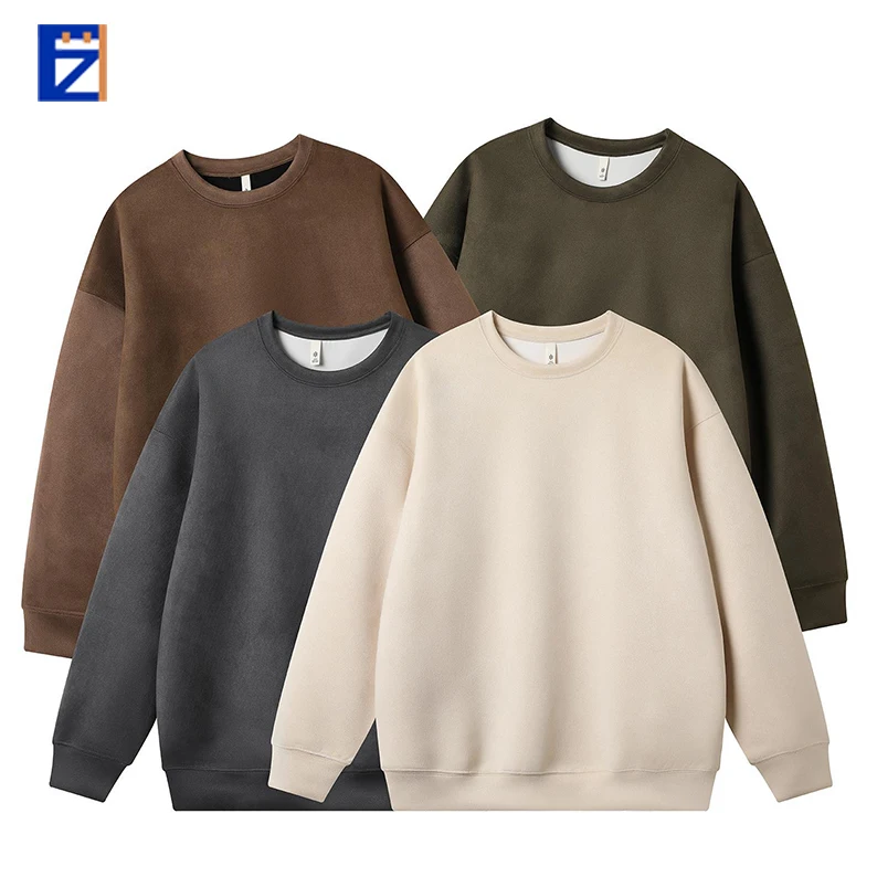 Brand Cropped Blank Man Oversized Long Rhinestone Branded For Drop Shoulder Zip Hoodies Men Sweatshirts