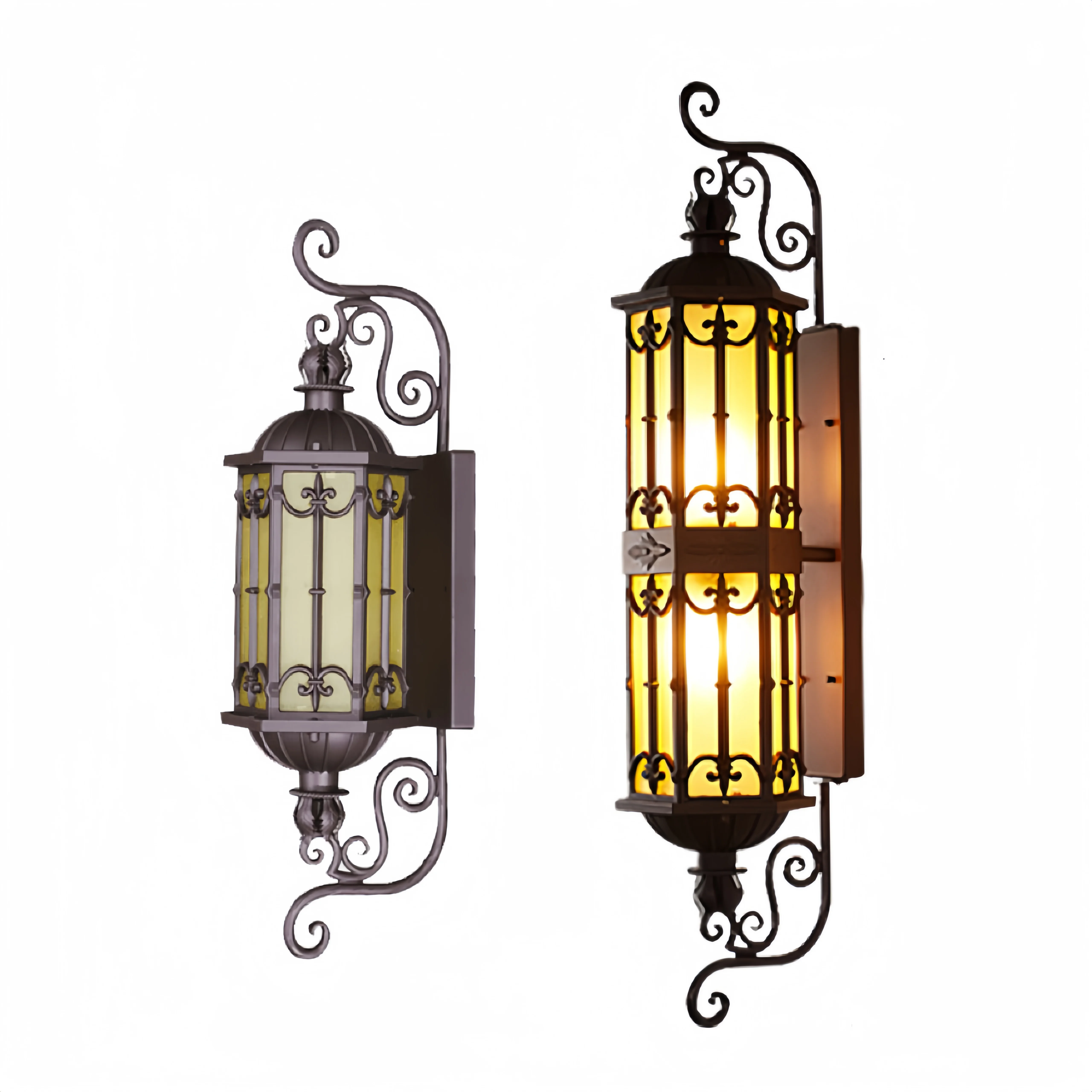 Large European classic outdoor LED wall lamp Ip65 waterproof outdoor home garden hotel corridor wall lamp