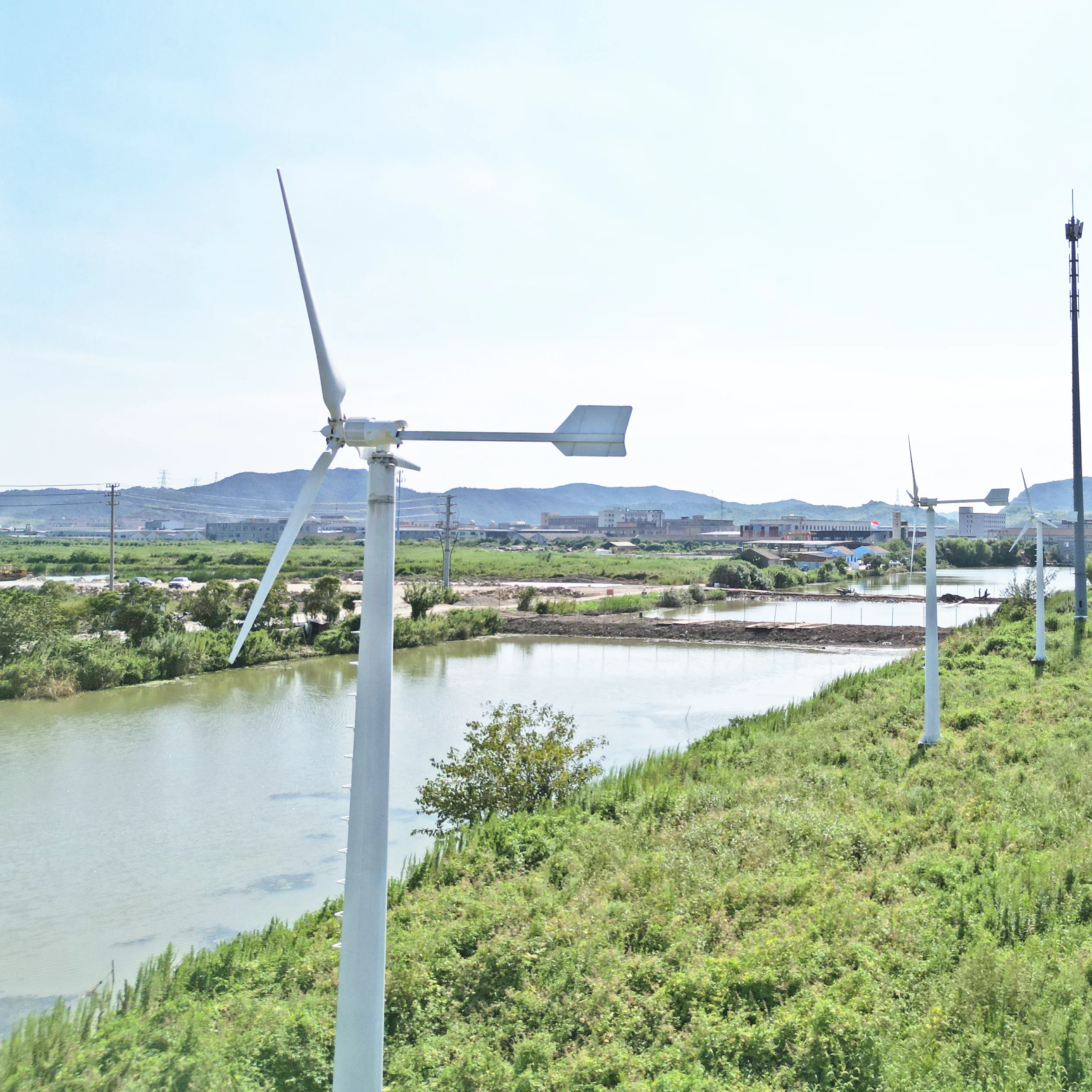 Небольшой ветровой турбины 5KW для дома сетки