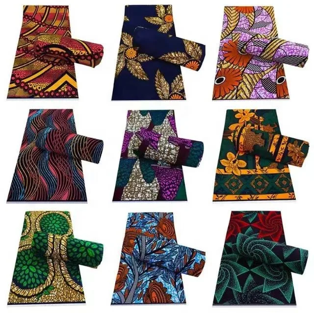 Factory Customize  African ankara printed dutch wax fabric 100% cotton wax printed cloth fabric for home textile