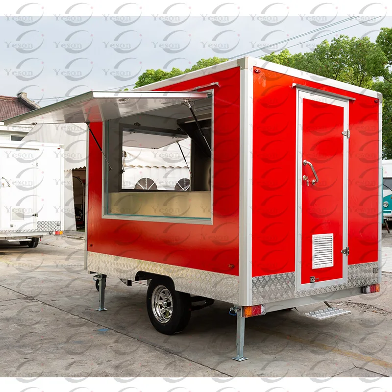 Good Quality Factory Directly Outdoor Custom Fully Equipped Snack Food Trailer