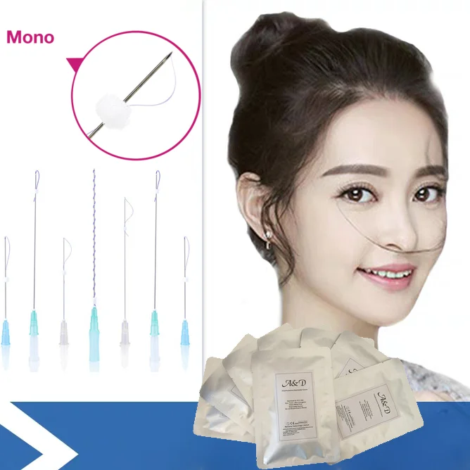 Pdo thread double mono screw  30G25mm lift quality pdo thread face dermal filler facial dermal fillers
