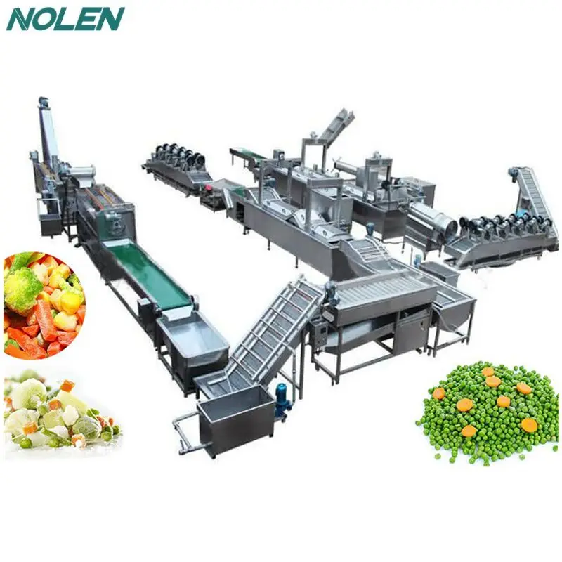 
Quick Freezing Processing machine Frozen Vegetable And Fruit Production Line 