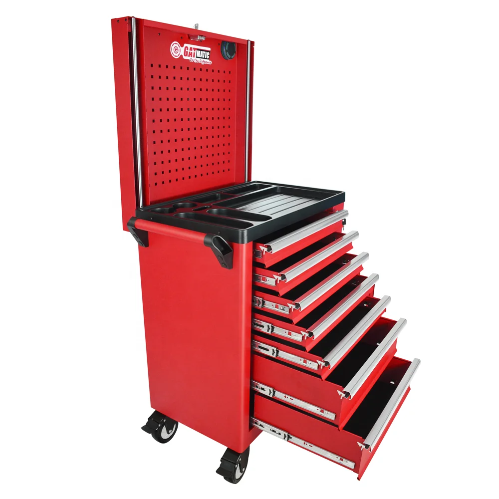 Workshop Garage Metal Mobile Rolling Tools Chest Storage Cabinet Trolley Tool Set Car Repairing