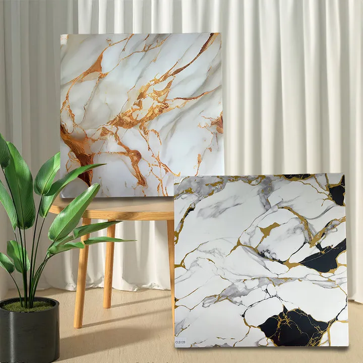 High Quality Self Adhesive 30*60cm  Decorative Peel And Stick Marble Wall Sticker