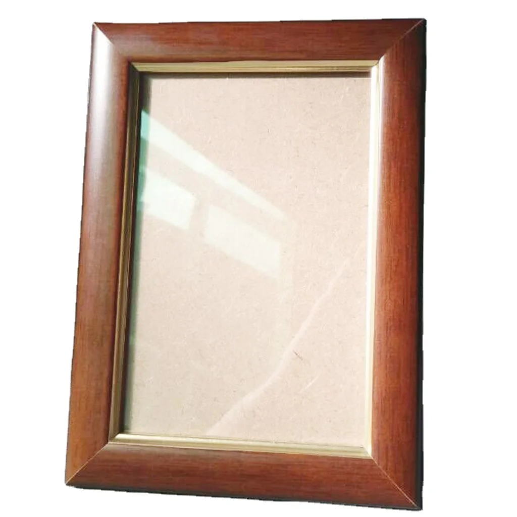 Factory Wholesale Custom Modern Simple brown gold edge Solid Wood A4 A3 Poster certificate Picture Photo Frame