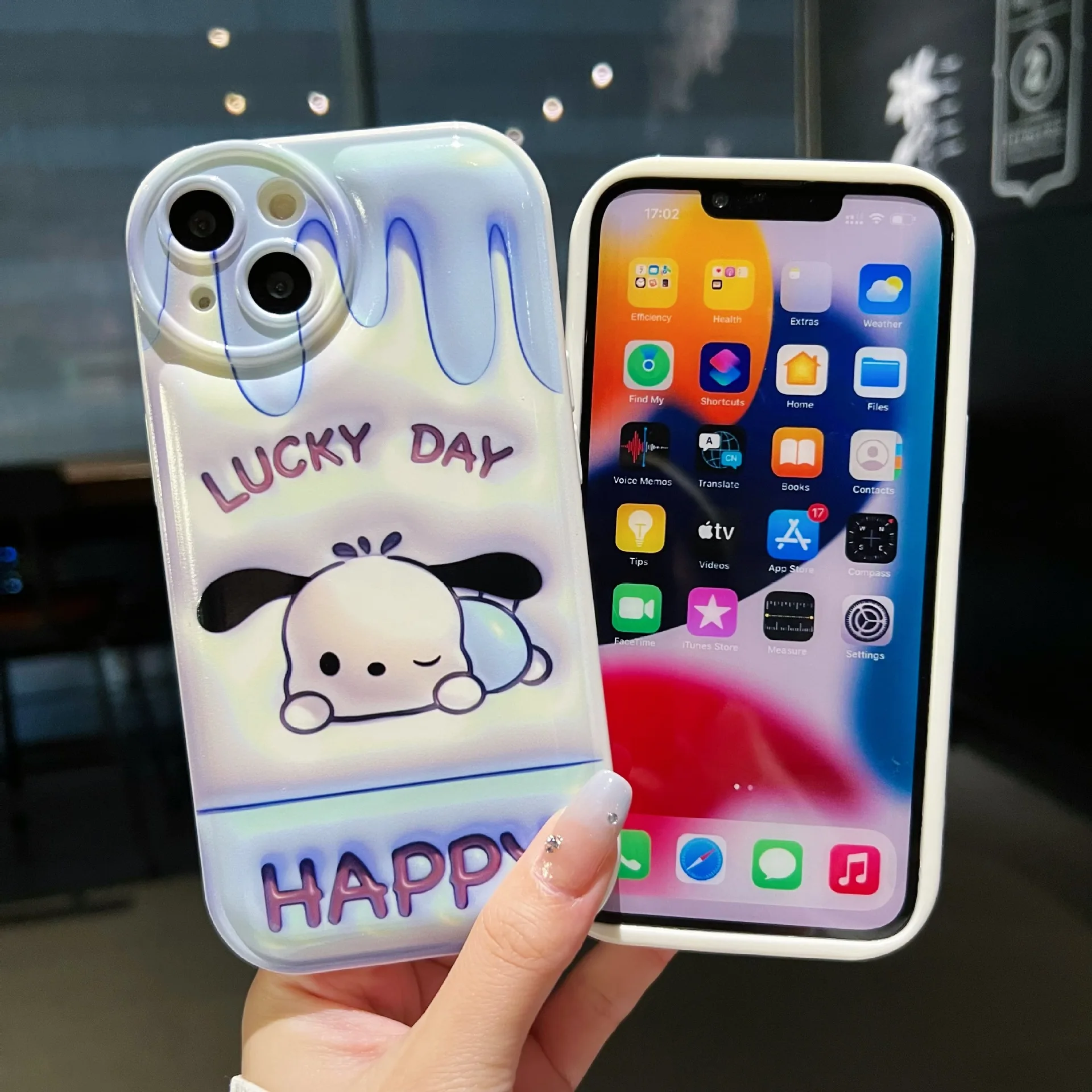 Internet celebrity cute cartoon animal bubble phone case New all-inclusive anti-fall phone case