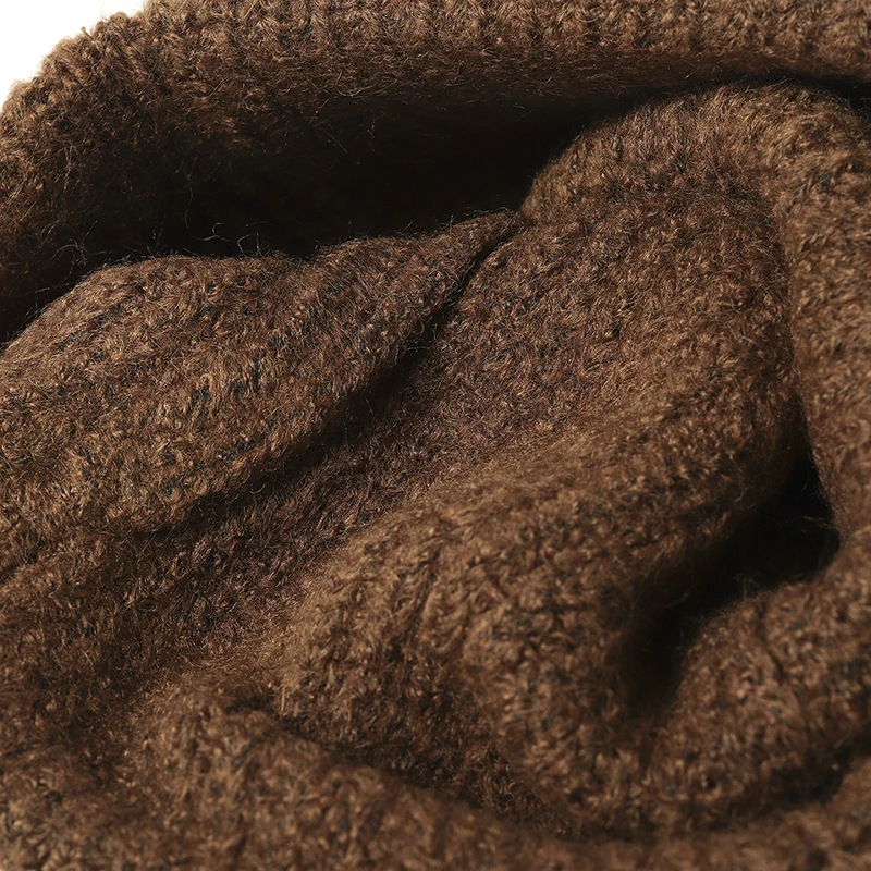 Knitted Hat Women Large Hat Little Wild Wool Brimless Fashion Woolen Hat Men
