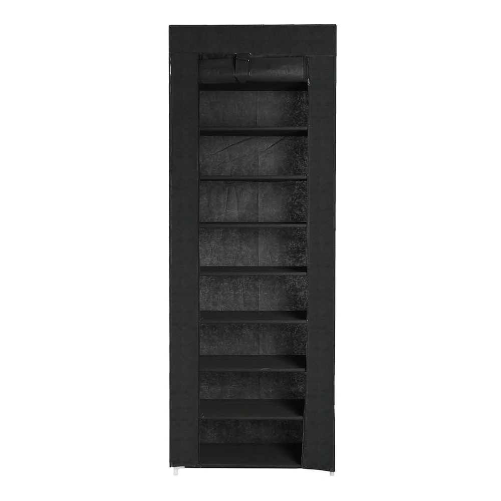 Space Saving Shelf 9 tier 27 pairs Non woven Fabric Shoe Rack