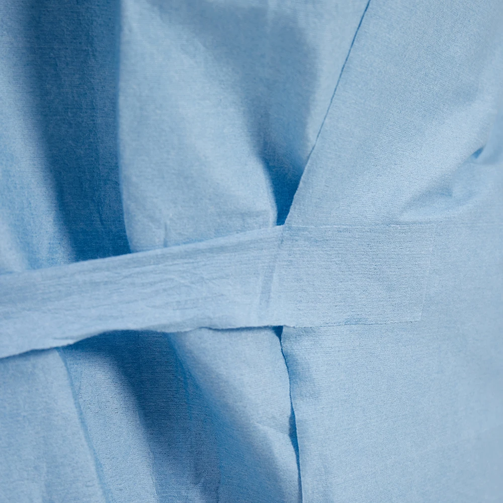low price ce level 4 disposable spunlace medical doctor surgical gown for hospital