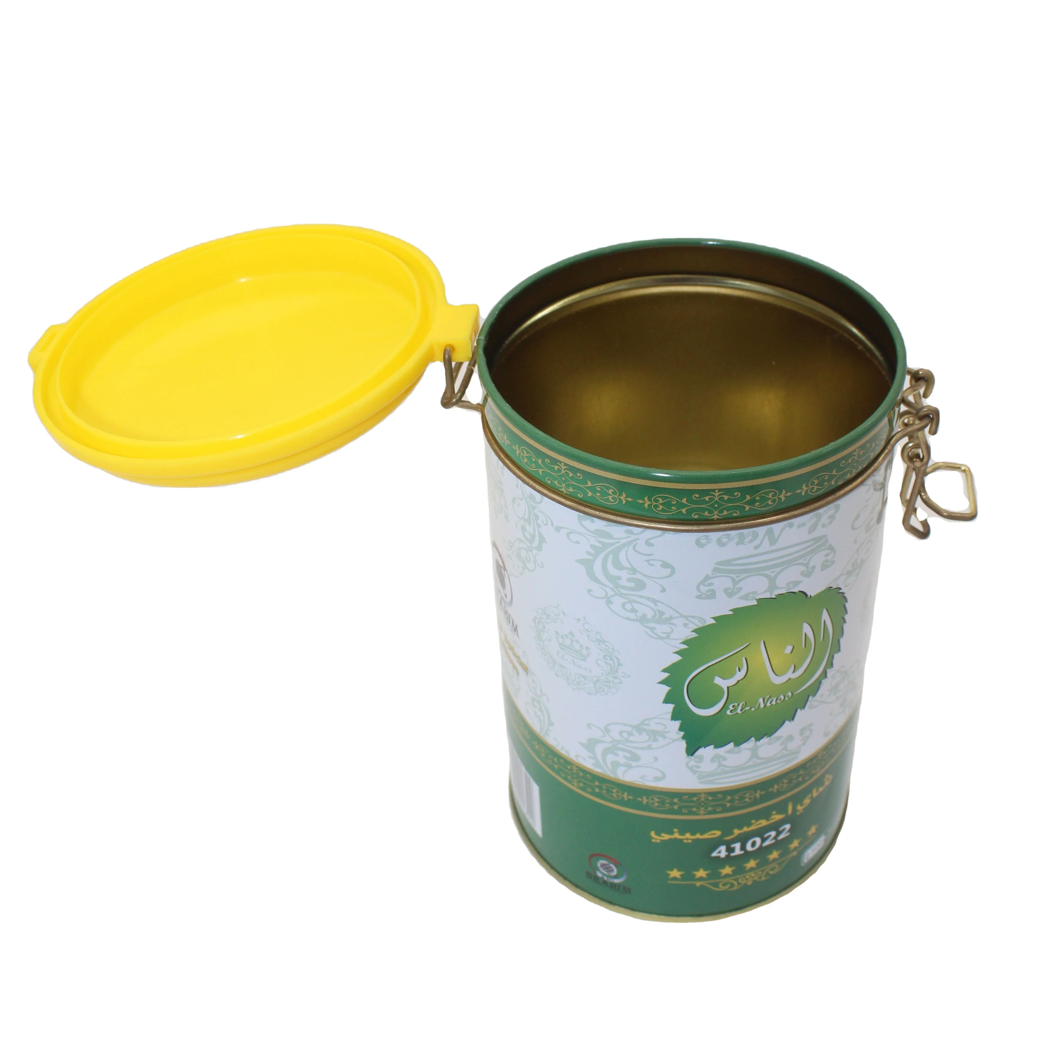 Тонированные банки, пустые стальные застежки, банки, жестяные контейнеры для чая, кофе