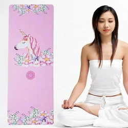 High Quality Anti Slip Custom Home Gym Workout Mat Natural Rubber Yoga Mat Suede Yoga Mat With Logo