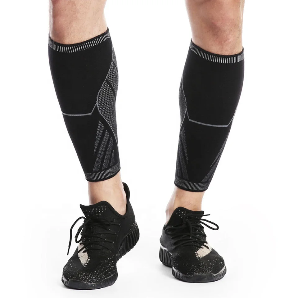 Elastic Custom Protect Gym Sport Shin Compression Calf Sleeve