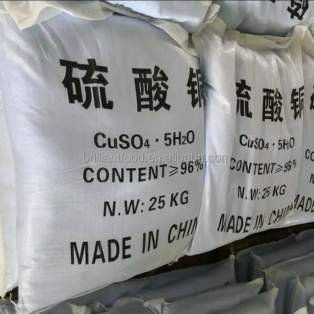 Wholesale cuso4 Granules Anhydrous 96% Copper Sulfate for Swimming Pools