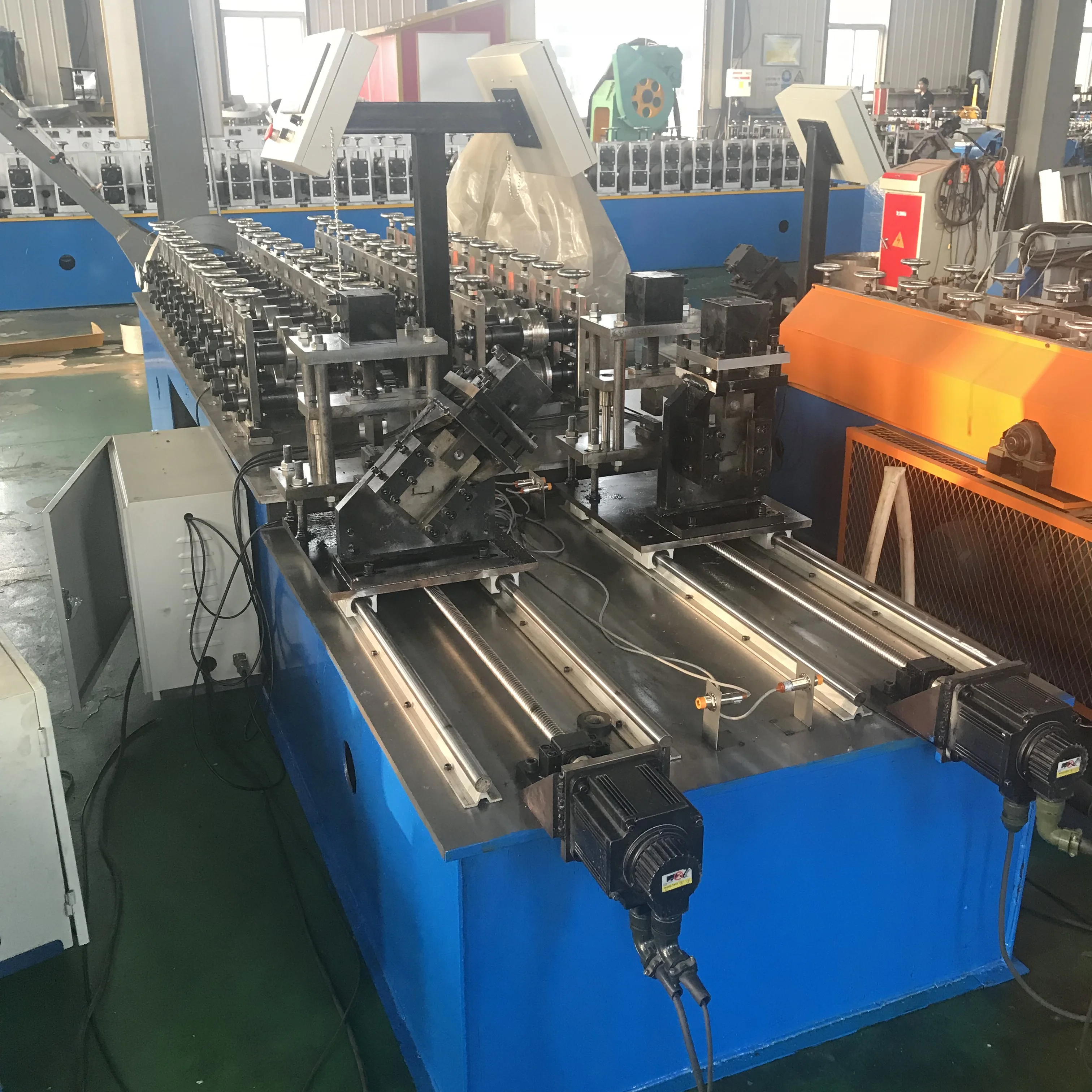 Hot Selling Double Line C U Light Steel Framing Metal Stud and Track Roll Forming Machine Price