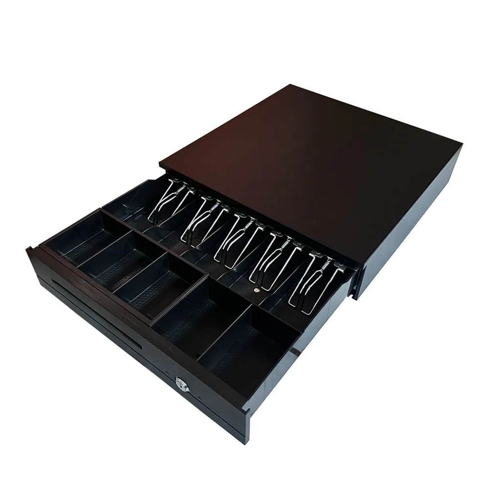 HER-405A   Cash drawer pos cash drawer RJ11 with 6 bills and 3 coins iron cash drawer