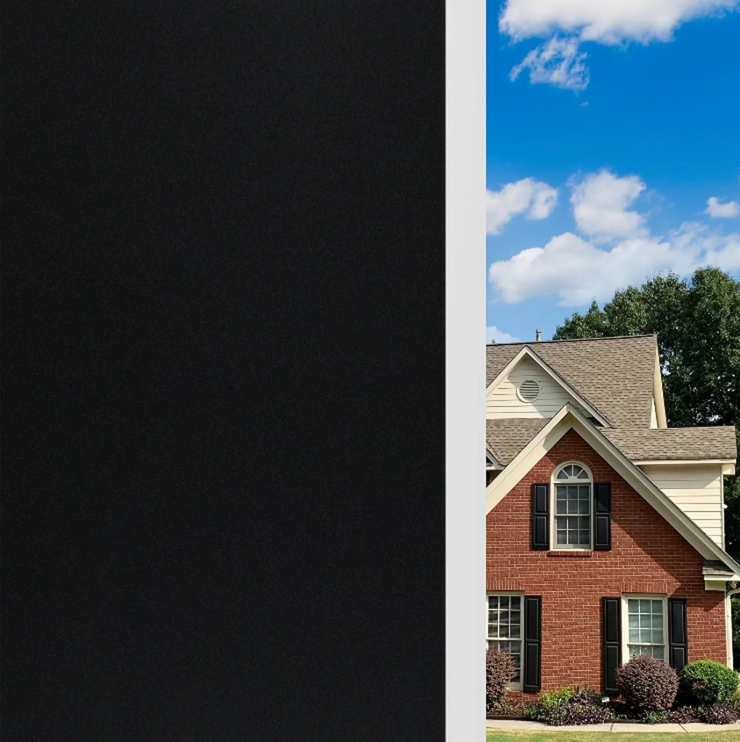 White Blackout Window Film 100% Light Blocking Film Room Darkening Window Cover for Privacy Day Sleep Sun Blocking