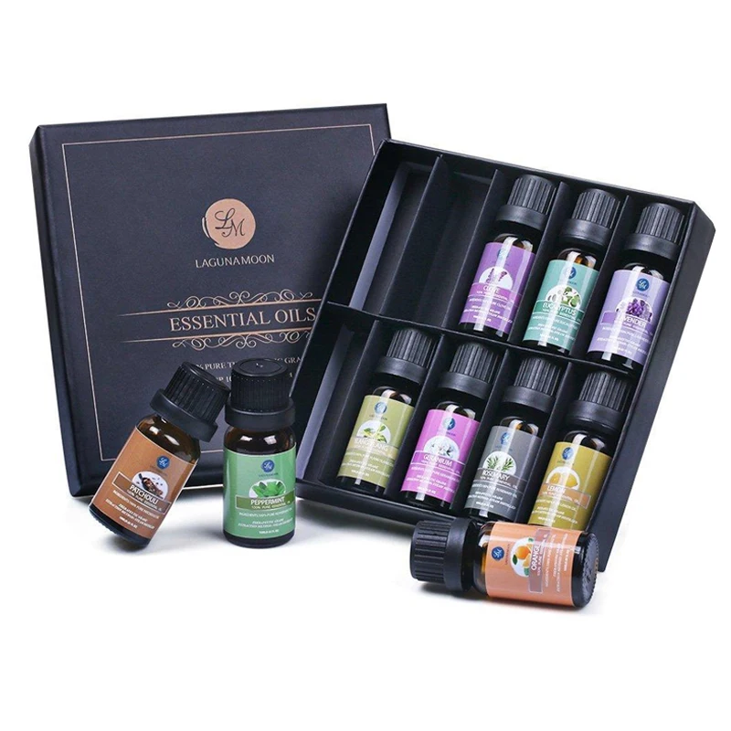 
2021 hot sale paper cardboard materials essential oil box with foam insert 