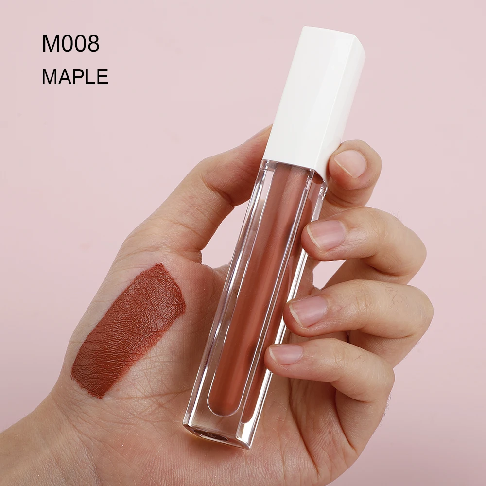 Luxury vegan high pigment water proof high quality custom velvet formula liquid lipstick