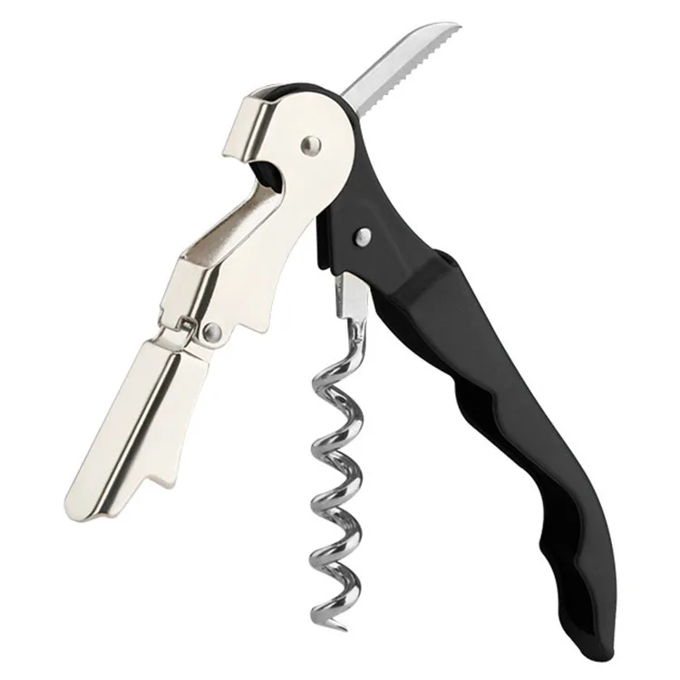 custom red wine opener corkscrew manual bar cork screw bottle opener for wine